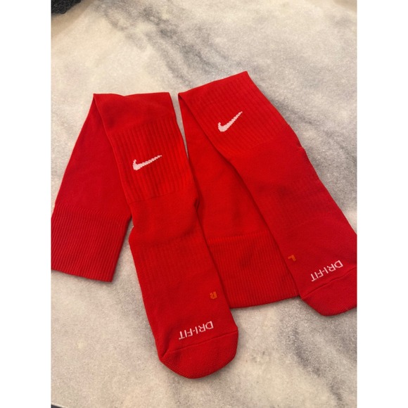 Nike Dri-FIT Over the Calf Tube Socks‎ Cushioned Performance Red - Picture 1 of 2